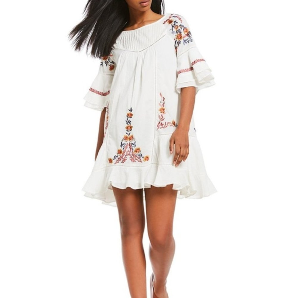 Free People Pavlo Embroidered Dress